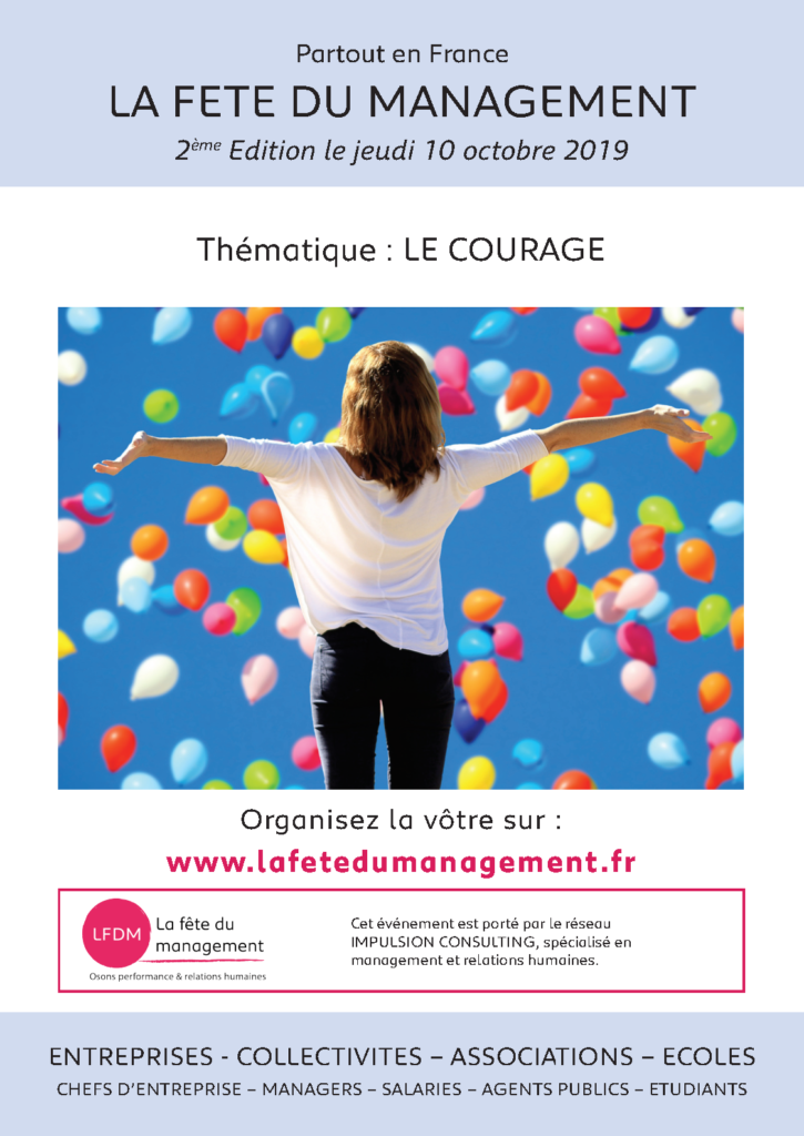 Affiche officielle LFDM sur la thématique du courage managérial