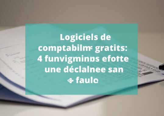 Logiciels de comptabilité gratuits : 4 fonctionnalités essentielles pour une déclaration sans faute